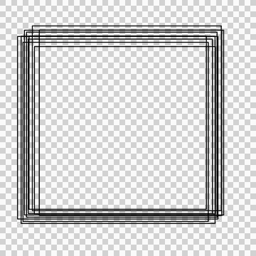 Square marking line that can be used for sticker, scrapbook, web, and etc. Stock Illustration