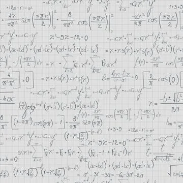 Square math paper equation イラスト素材