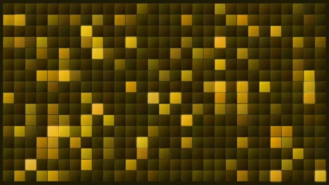 Square Matrix 4K Luxury Gold chaos  Vídeo Stock 322528113