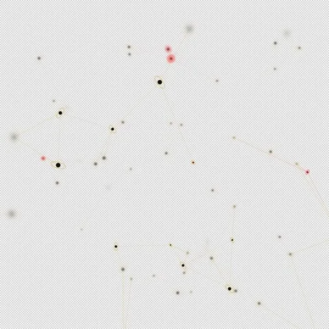 Square Matrix Systemic Data Contagion Network - Balanced Data Dashboard Stock Footage 331533099