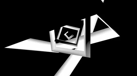 Square matte rotation Stock Footage 33048432