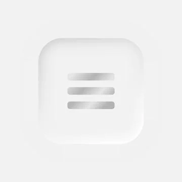 Square menu button on a white background. User interface elements in the style Stockillustratie