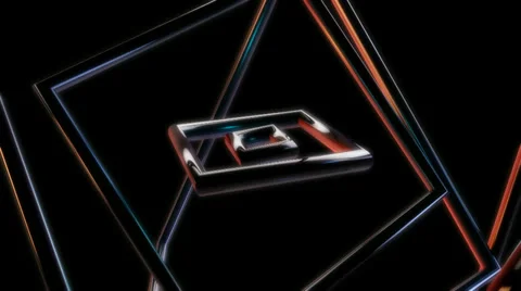 Square metal rings Stock-Footage 32906271