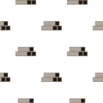 Square metal tubes pattern flat Stockillustratie