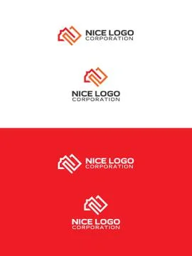 Square meter logo Stock Illustration