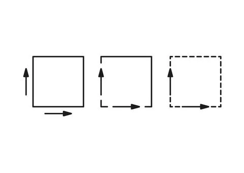 Square meter, size area inside m2 icon set. Measuring surface dimension sign Ilustración de archivo