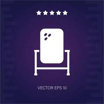 Square mirror vector icon Stock Illustration
