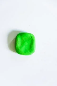 Square ,modelling clay of different colors Foto stock