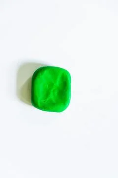Square ,modelling clay of different colors Foto stock