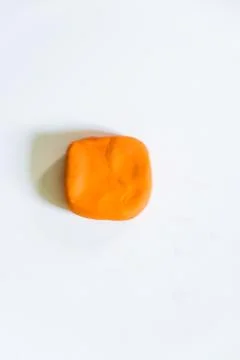 Square ,modelling clay of different colors Stock Photos