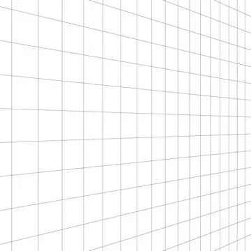 Square Monochrome Abstract Grid Perspective Effect Illustrazione stock