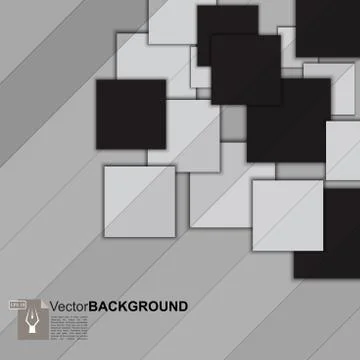 Square mosaic abstract background Stock Illustration