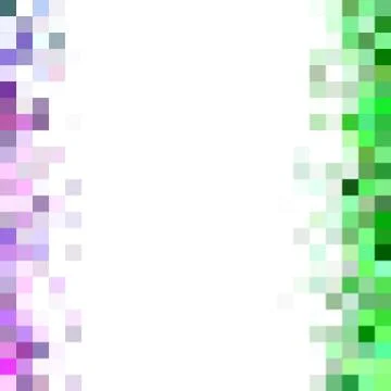 Square mosaic background border design Stock Illustration