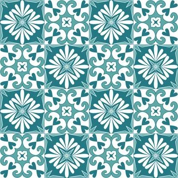 Square Mosaic for Ceramic Tile Arabic Moroccan Pattern, Vector Illustration Illustrazione stock