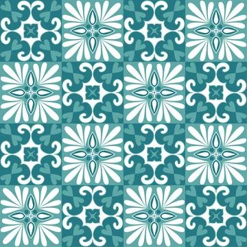 Square Mosaic for Ceramic Tile Design Emerald Green Color Ilustración de archivo