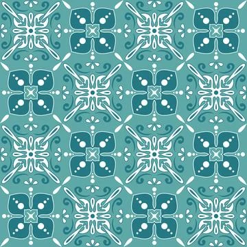 Square Mosaic for Ceramic Tile Design Emerald Green Color, Vector Illustratio Ilustración de archivo