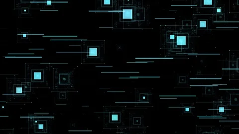 Square Moving Hud Background Video stock 109409452