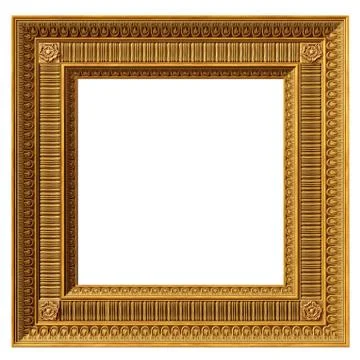 Square neoclassical frame Stock Photos
