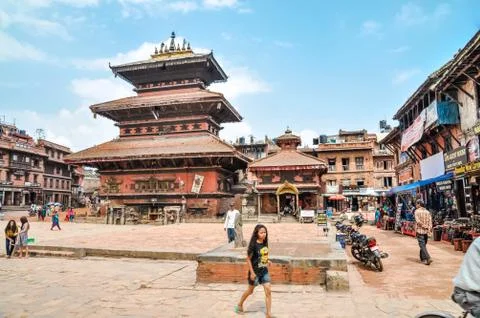 Square in Nepal Stock Photos