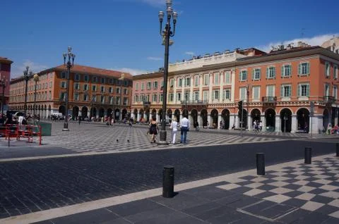 A square in Nice 写真素材