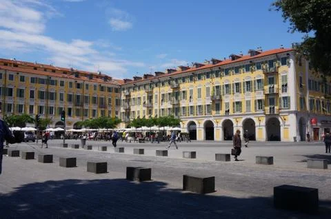 A square in Nice Foto stock