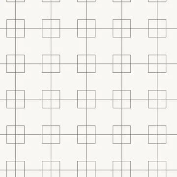 Square node grid seamless pattern in line design. square geometric network Stock Illustration