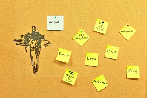 Square Notes of Jesus Foto stock