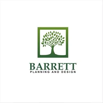 Square Oak Logo Design Idea Stock Illustration