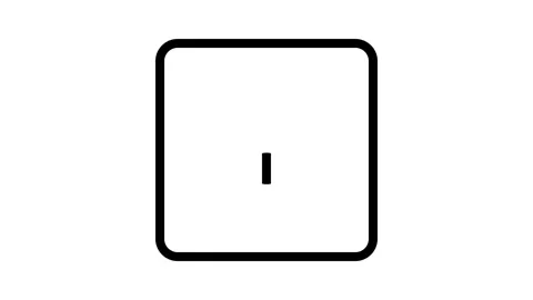 A square object displaying a striking black line on its face. Stock Footage 334931103