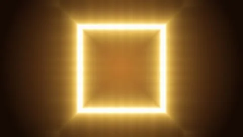 The square of orange light approaches and disappears from the screen. Stock-Footage 304119881