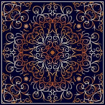 Square ornate pattern 스톡 일러스트