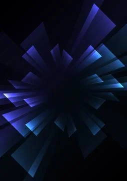 Square overlap stripe rush in dark background Stock Illustration