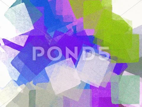 Square paint brush strokes Stock Illustration