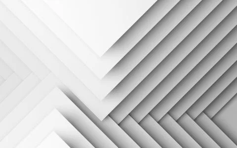 Square paper layers. 3d illustration art Stock Illustration