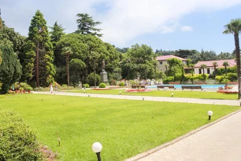 The square in the park. Stock Photos