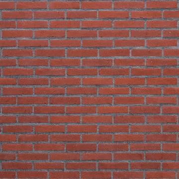 Square part of red brick wall Stock Photos