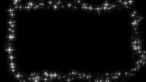 Square particle starlight animation isolated on black background Vidéo 336791557