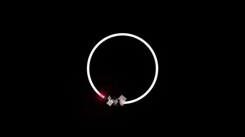 Square particles red circle Stock Footage 24977209