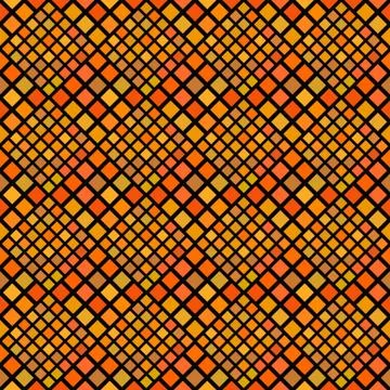 Square pattern background - abstract orange vector graphic design Stock Illustration