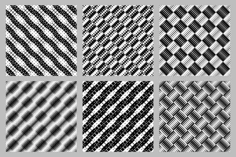 Square pattern background collection - abstract vector illustrations Stock Illustration