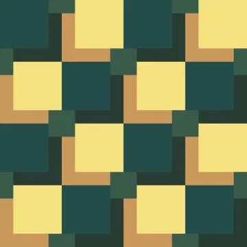 Square pattern black and green on gray background. eps 10 Illustrazione stock