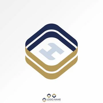 Square pattern cutting with initial H on inside mosaic to frame element panel Stock Illustration