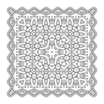 Square pattern design Stock Illustration
