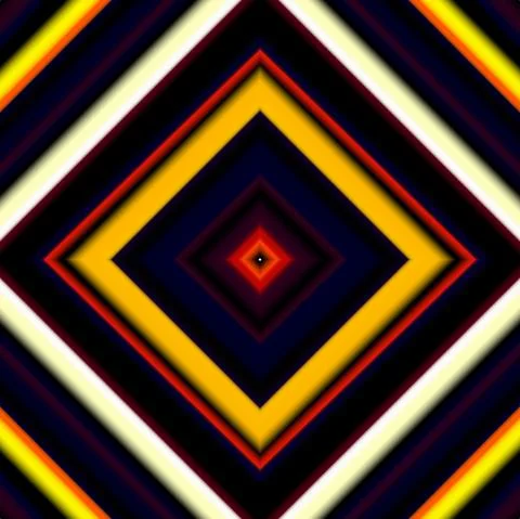 Square Pattern Design In Yellow Orange Blue Color Stock Illustration