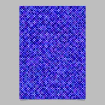 Square pattern flyer design - vector tile mosaic cover background イラスト素材