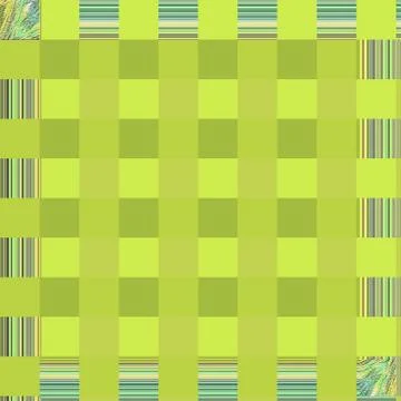 Square pattern with frame for banner or text in fresh lime color Illustrazione stock