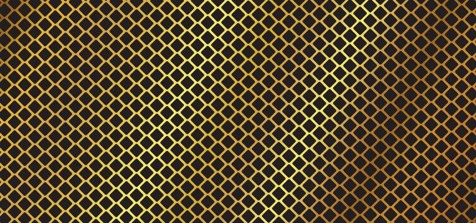 Square pattern gold luxury design abstract background Stock Illustration
