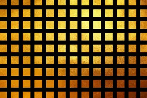 Square pattern golden texture shiny luxury abstract background Illustrazione stock