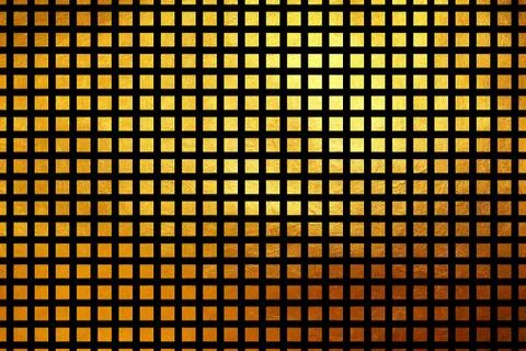 Square pattern golden texture shiny luxury abstract background Stock Illustration