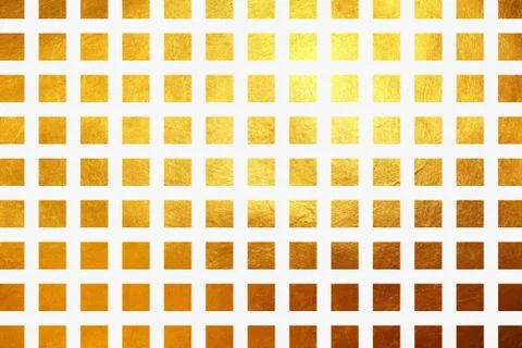 Square pattern golden texture shiny luxury abstract background Stock Illustration